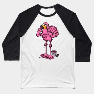 Turkey Disguised As Flamingo Baseball T-Shirt